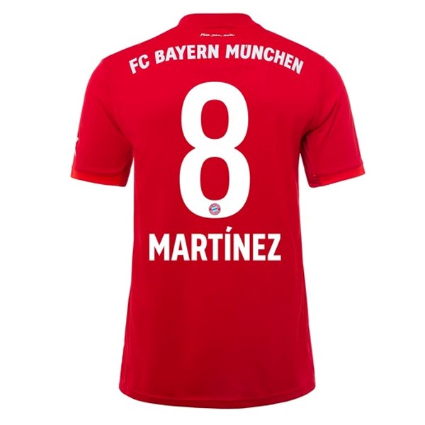 Camiseta Bayern Munich NO.8 Martinez Replica Primera Ropa 2019/20 Rojo